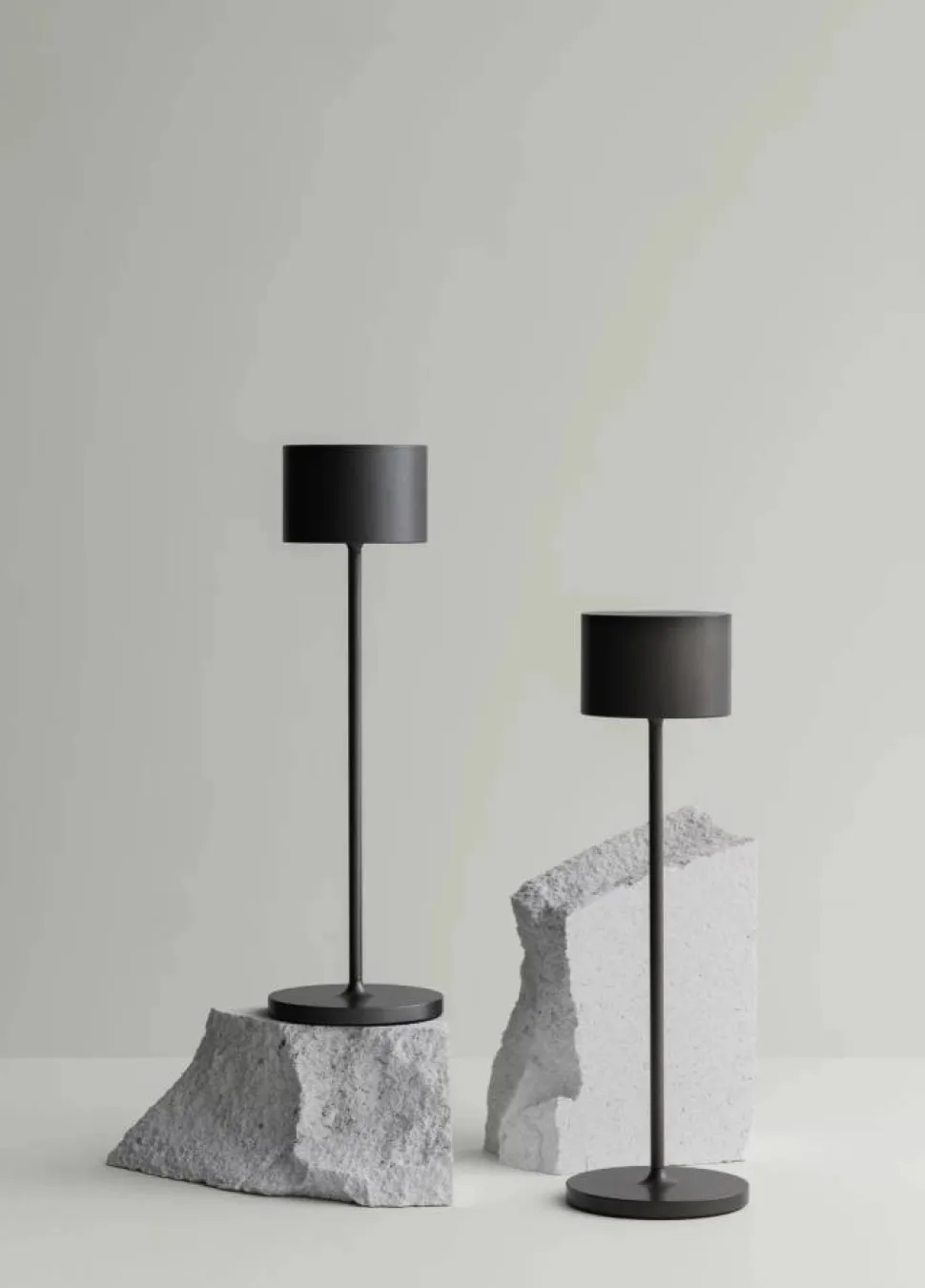 Farol mobil LED-lampa 33 cm Burned Metal