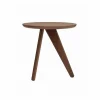Fin sidobord Ø40 cm Dark smoked oak