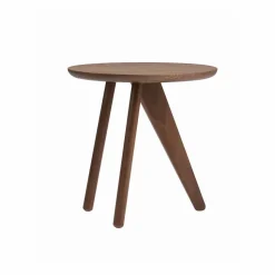 Fin sidobord Ø40 cm Dark smoked oak
