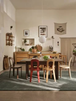 Flip bord Mörk ek 160 cm