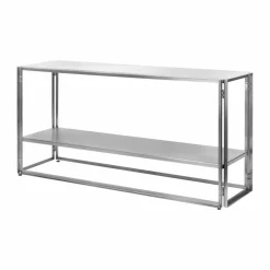 Foldable konsoll 124x60 cm Borstat rostfritt stål