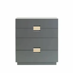 Frame medium byrå storm grey läder natural