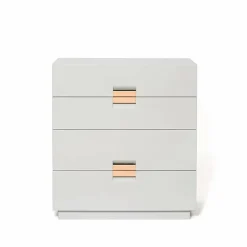 Frame medium byrå light grey läder natural