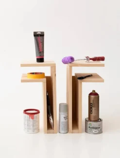 F-shelf Play DIY vägghylla Pine right
