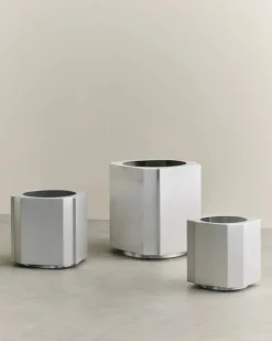 Funki kruka XL 70 cm Brushed Aluminium