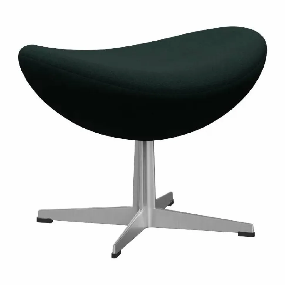 Ägget 3127 fotpall Christianshavn Dark Green 1161-steel