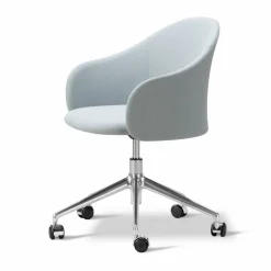 Gomo Armchair kontorsstol swivel base 5-star Mylla 811-polerad aluminium