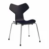 Grand Prix barnstol Midnight blue målad ask-krom