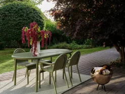 Groove Obround matbord - Moss 86x186 cm