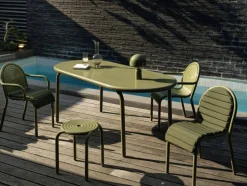 Groove Obround matbord - Moss 86x186 cm