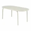 Groove Obround matbord - Putty 86x186 cm