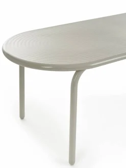 Groove Obround matbord - Putty 86x186 cm
