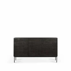 Grooves sideboard Black 3 dörrar
