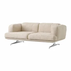 Inland AV22 soffa 2-sits Clay 0011-polished aluminium