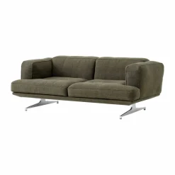 Inland AV22 soffa 2-sits Clay 0014-polished aluminium