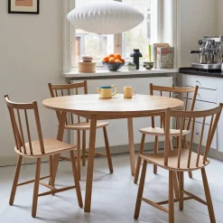 J41 stol White lacquered beech