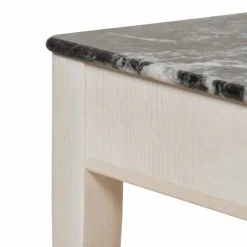 Johanneberg sidobord 120x36 cm Björk hårdvaxolja-Svart marmor