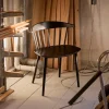 J104 stol Black lacquered beech