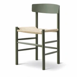 J39 stol Khaki green-flätad natur