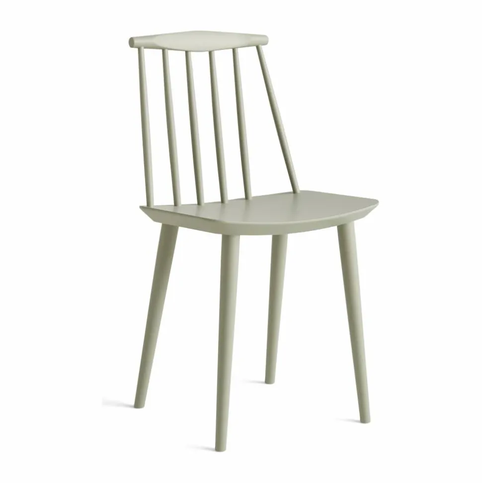 J77 stol Sage lacquered beech
