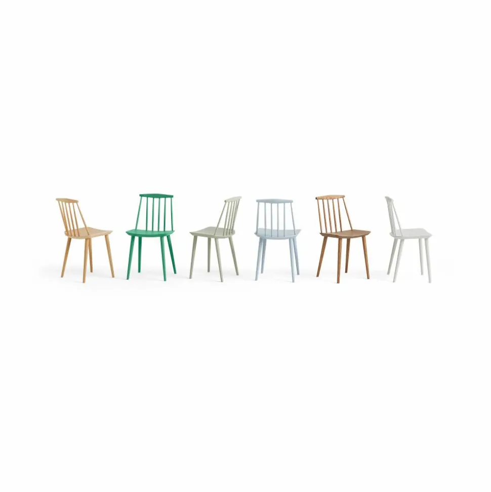 J77 stol Sage lacquered beech