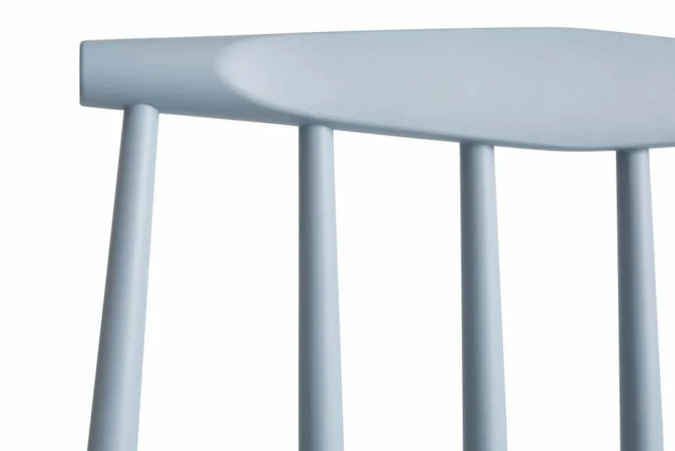 J77 stol Slate blue lacquered beech