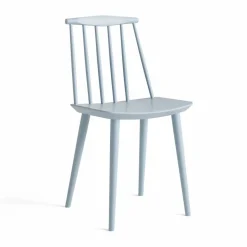 J77 stol Slate blue lacquered beech