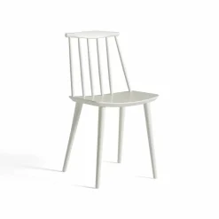 J77 stol White lacquered beech