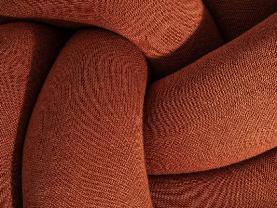 Knot kudde XL Ochre