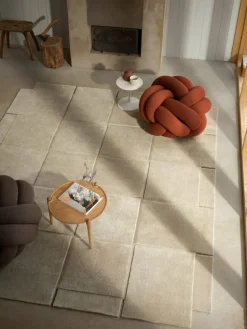 Knot kudde XL Ochre