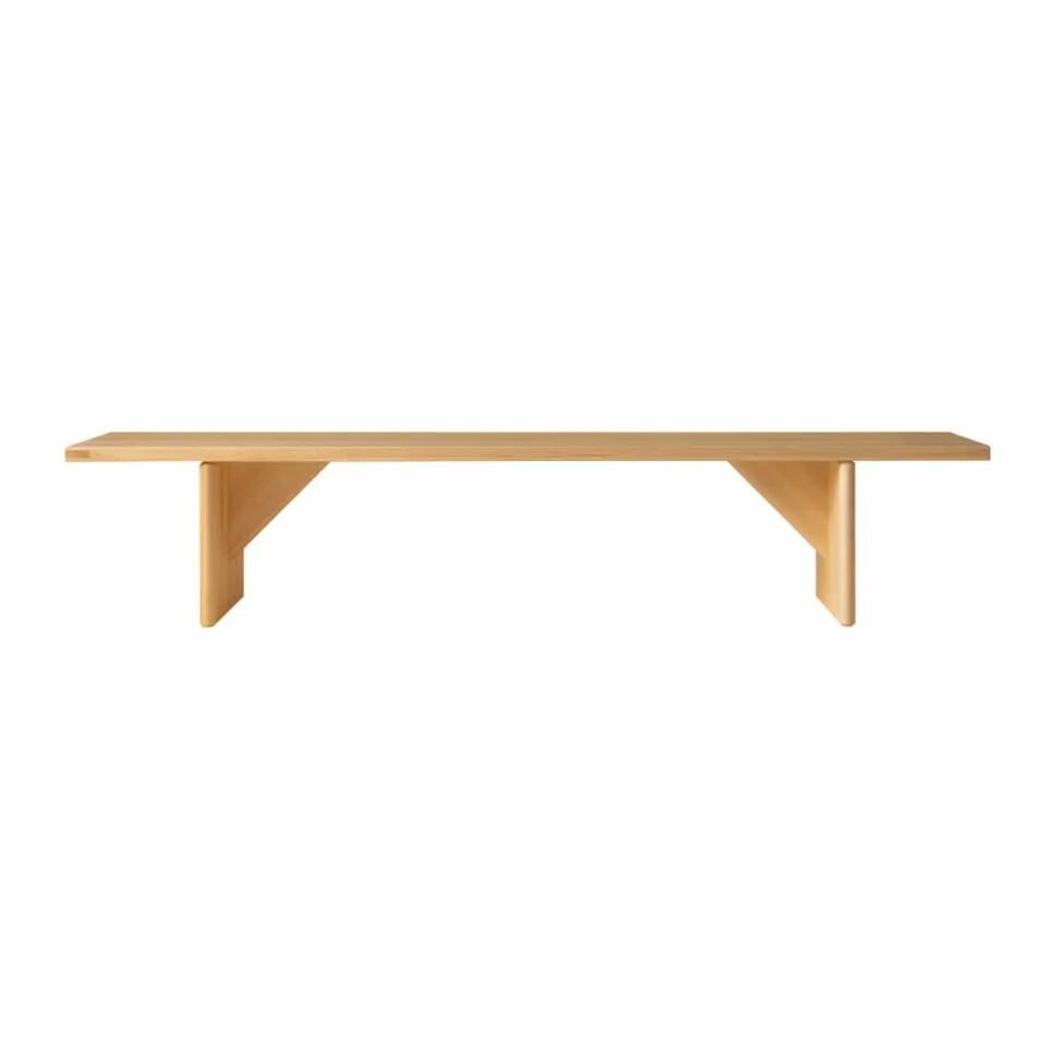 012 Kolmio Bench bänk Matt oljevaxad furu 227x42x45 cm