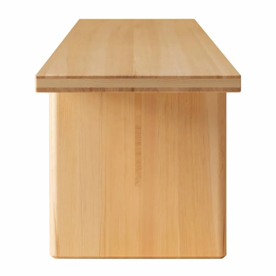 012 Kolmio Bench bänk Matt oljevaxad furu 227x42x45 cm