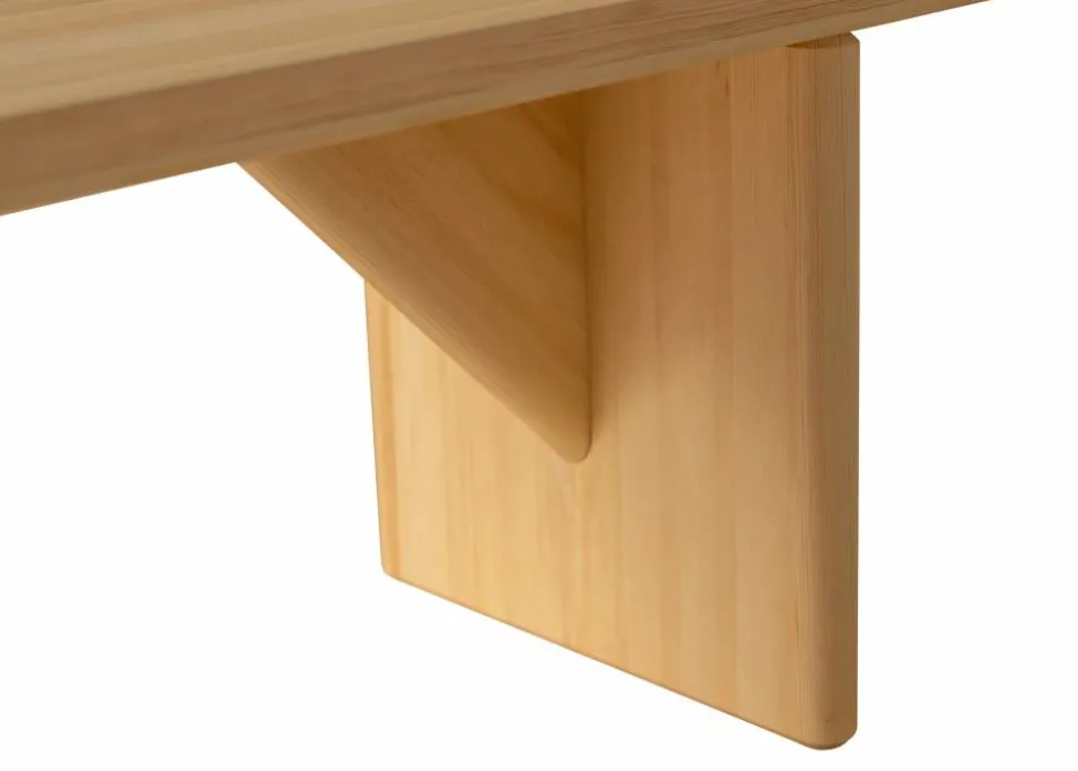 012 Kolmio Bench bänk Matt oljevaxad furu 227x42x45 cm