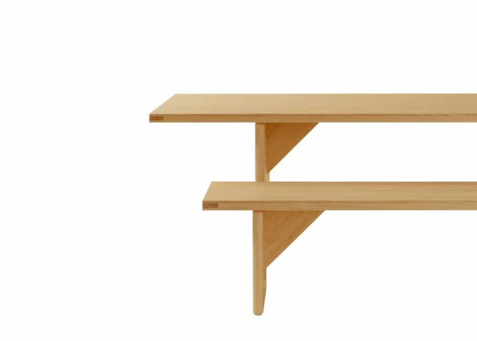 012 Kolmio Dining Table bord Matt oljevaxad furu 227x95x72 cm