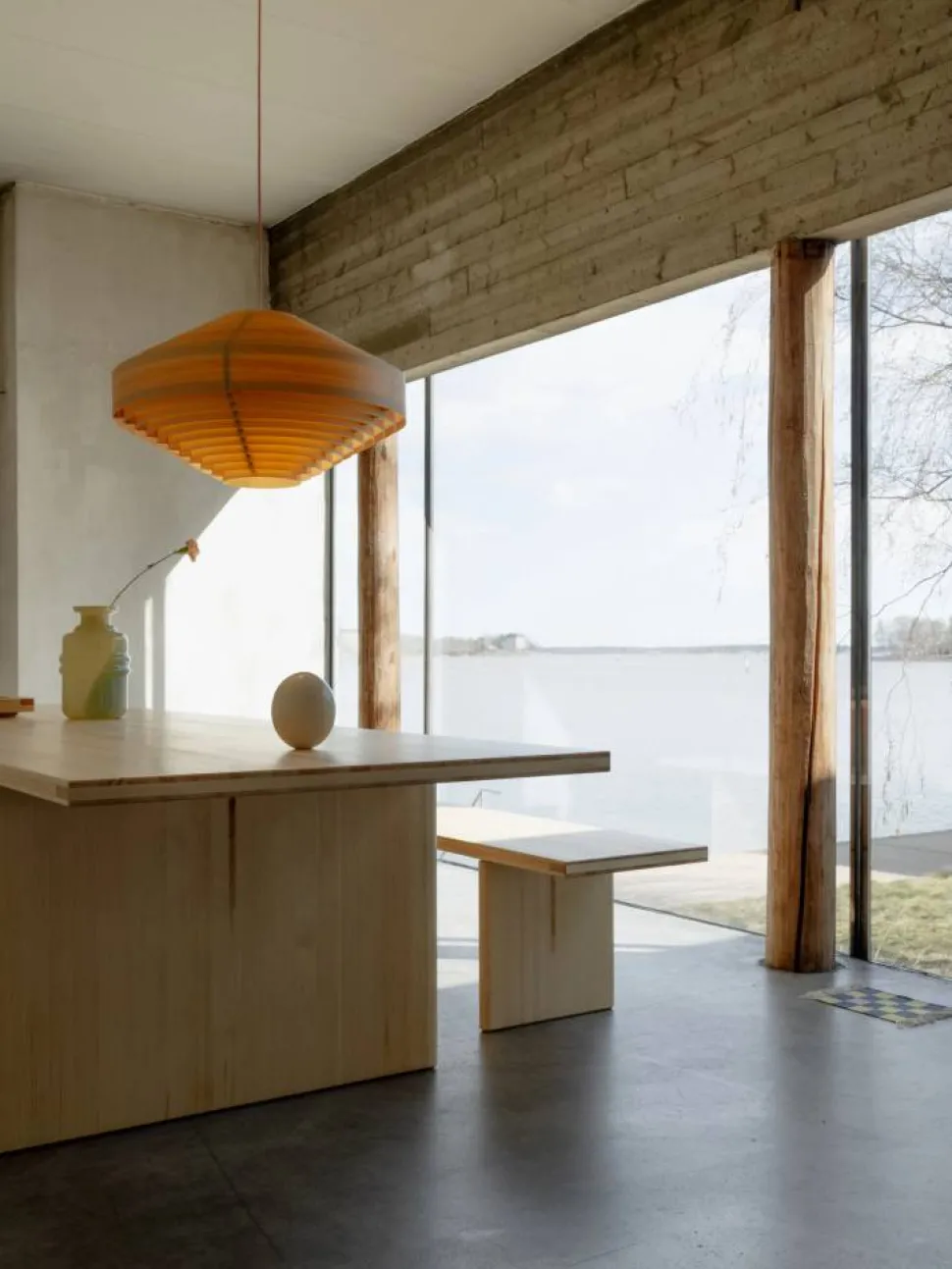 012 Kolmio Dining Table bord Matt oljevaxad furu 227x95x72 cm