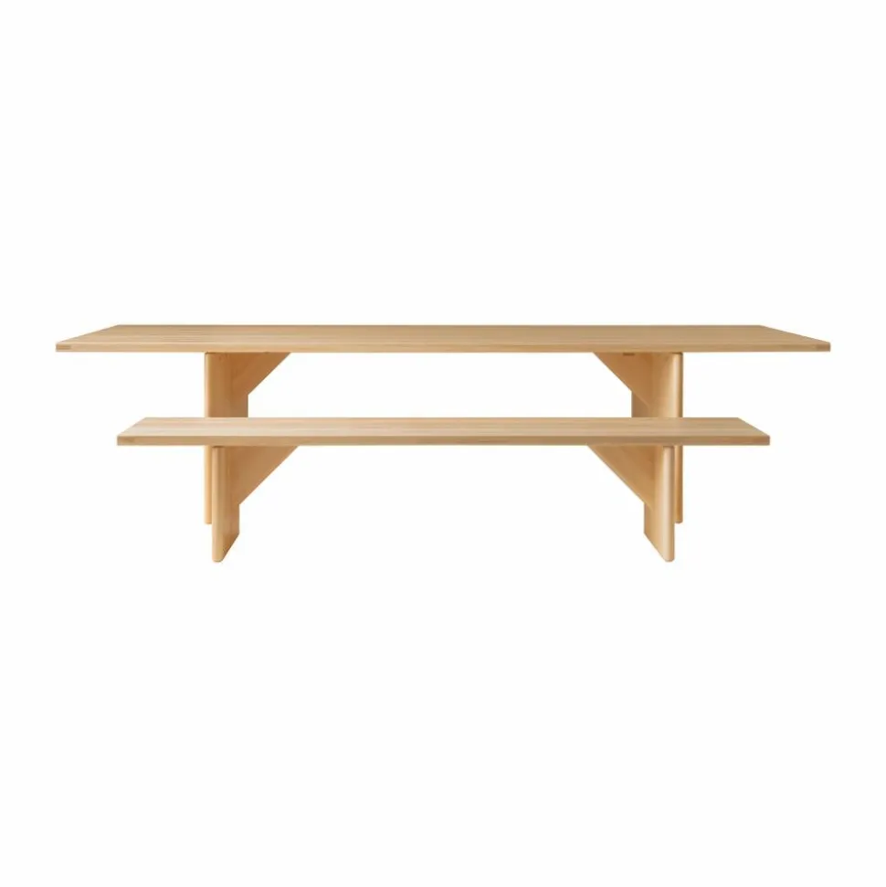 012 Kolmio Dining Table bord Matt oljevaxad furu 305x99x72 cm