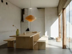 012 Kolmio Dining Table bord Matt oljevaxad furu 305x99x72 cm