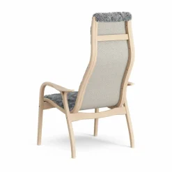 Lamini barnfåtölj lackad bok/fårskinn Scandinavian Grey (grå)