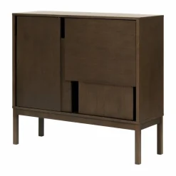 Layer sideboard Mörk ek 120x110 med ben