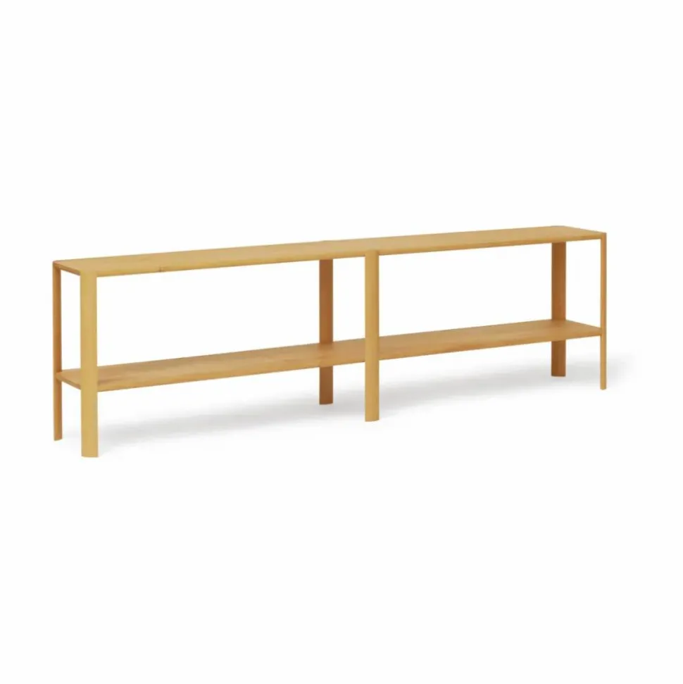 Leaf hylla 2 hyllplan 57x200 cm Ek