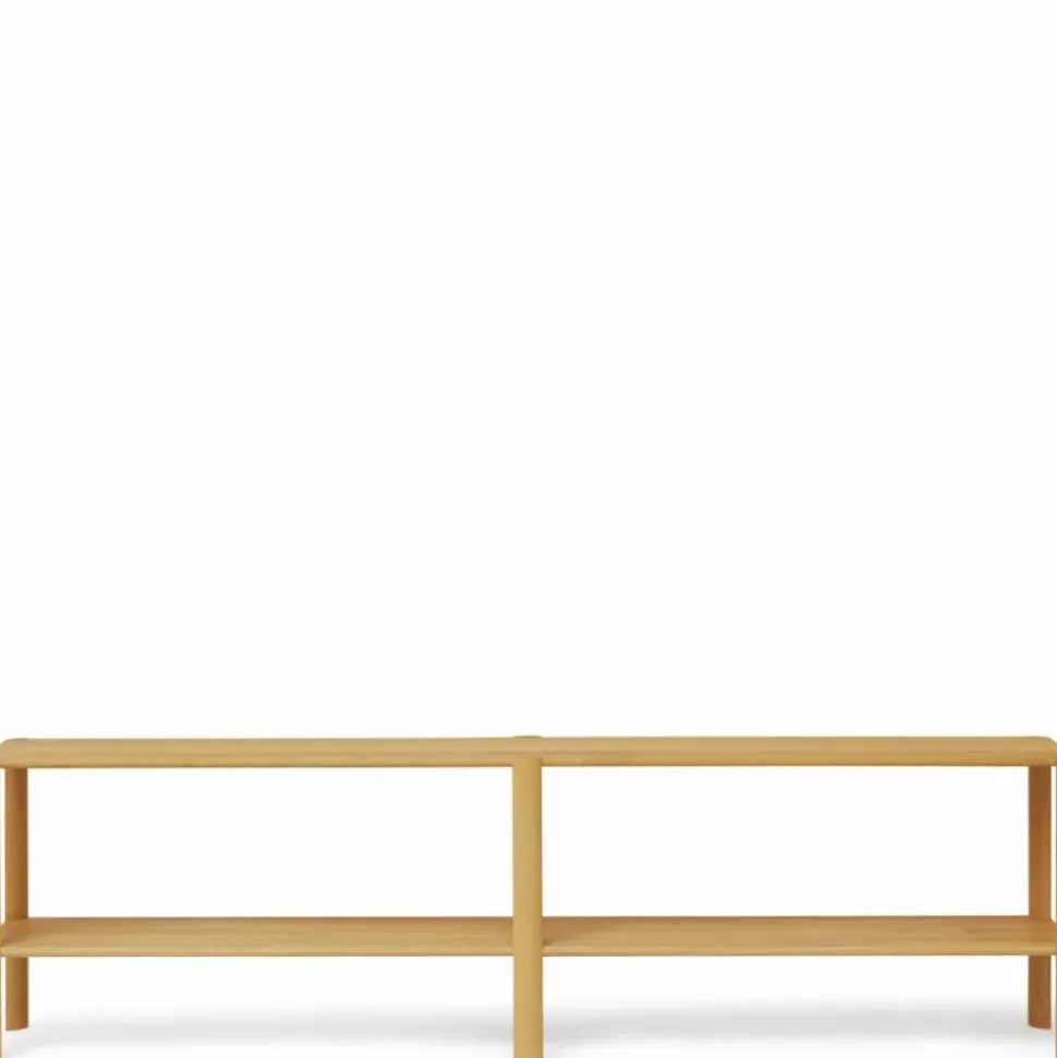 Leaf hylla 2 hyllplan 57x200 cm Ek