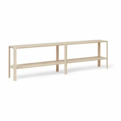 Leaf hylla 2 hyllplan 57x200 cm Vit ek