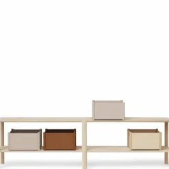 Leaf hylla 2 hyllplan 57x200 cm Vit ek