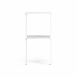 Libri hylla 2 hyllplan Ask vitlaserad