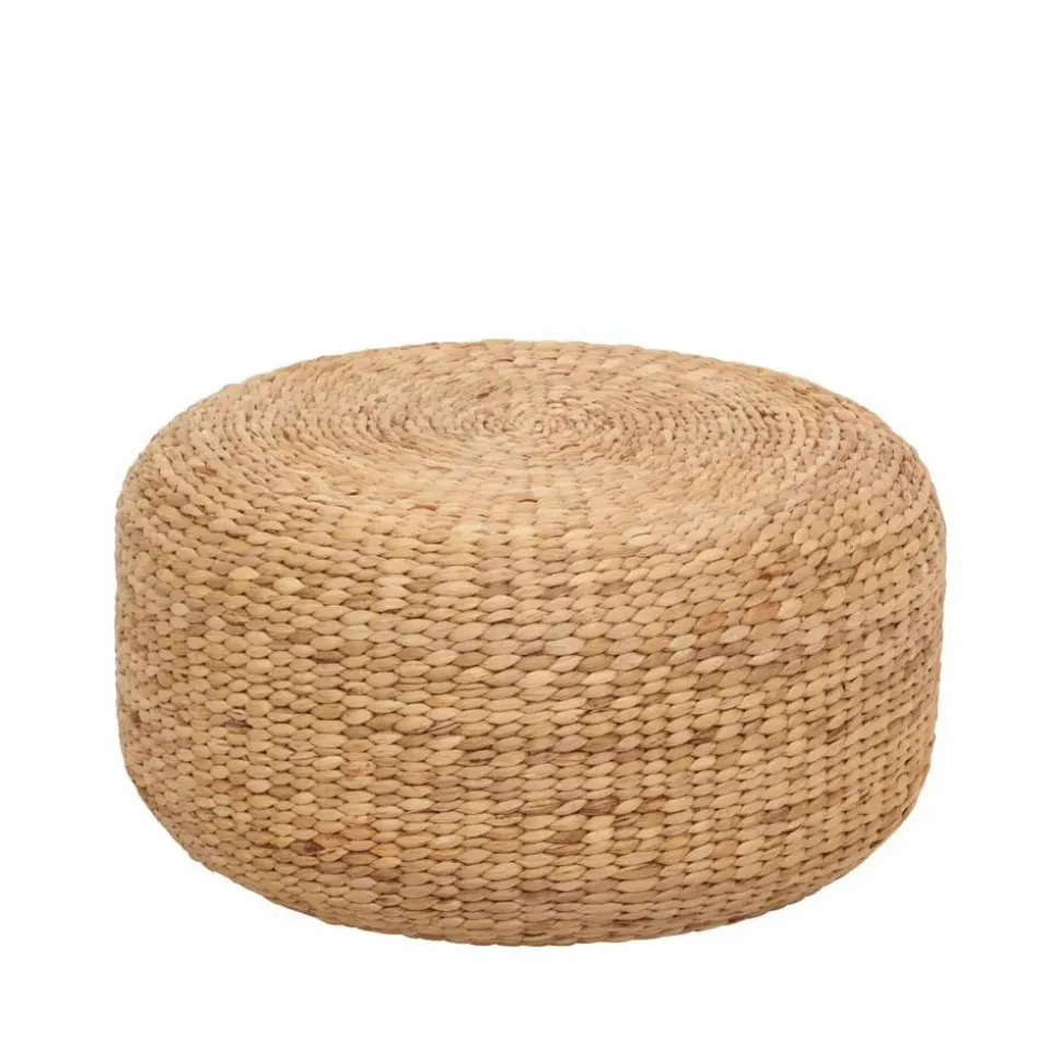 Lily sittpuff Ø59 cm natural vattenhyacint rund