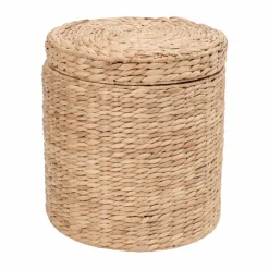 Lily sittpuff med lock Ø41x43 cm Natural