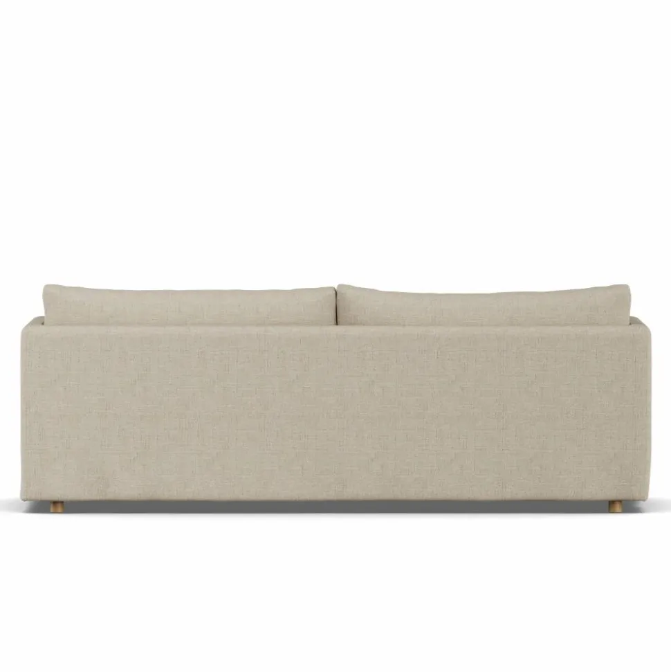 Linnevik soffa Bern beige 0341-vitoljad ek 4-sits med kappa