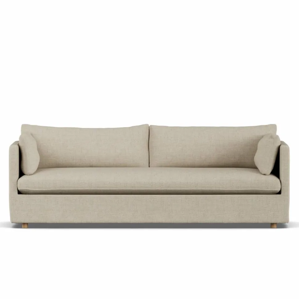 Linnevik soffa Bern beige 0341-vitoljad ek 4-sits med kappa