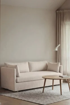 Linnevik soffa Caleido Beige 9600-vitoljad ek 2-sits med kappa