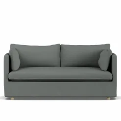 Linnevik soffa Caleido Grey 1240-vitoljad ek 2-sits med kappa